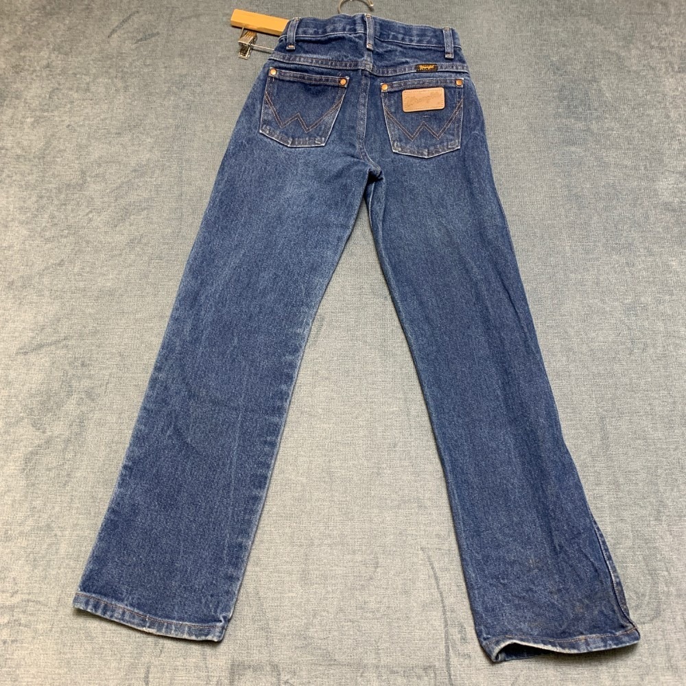 Wrangler Slim Fit Jeans Boys 11 Blue Denim Medium Wash Pockets Straight Leg